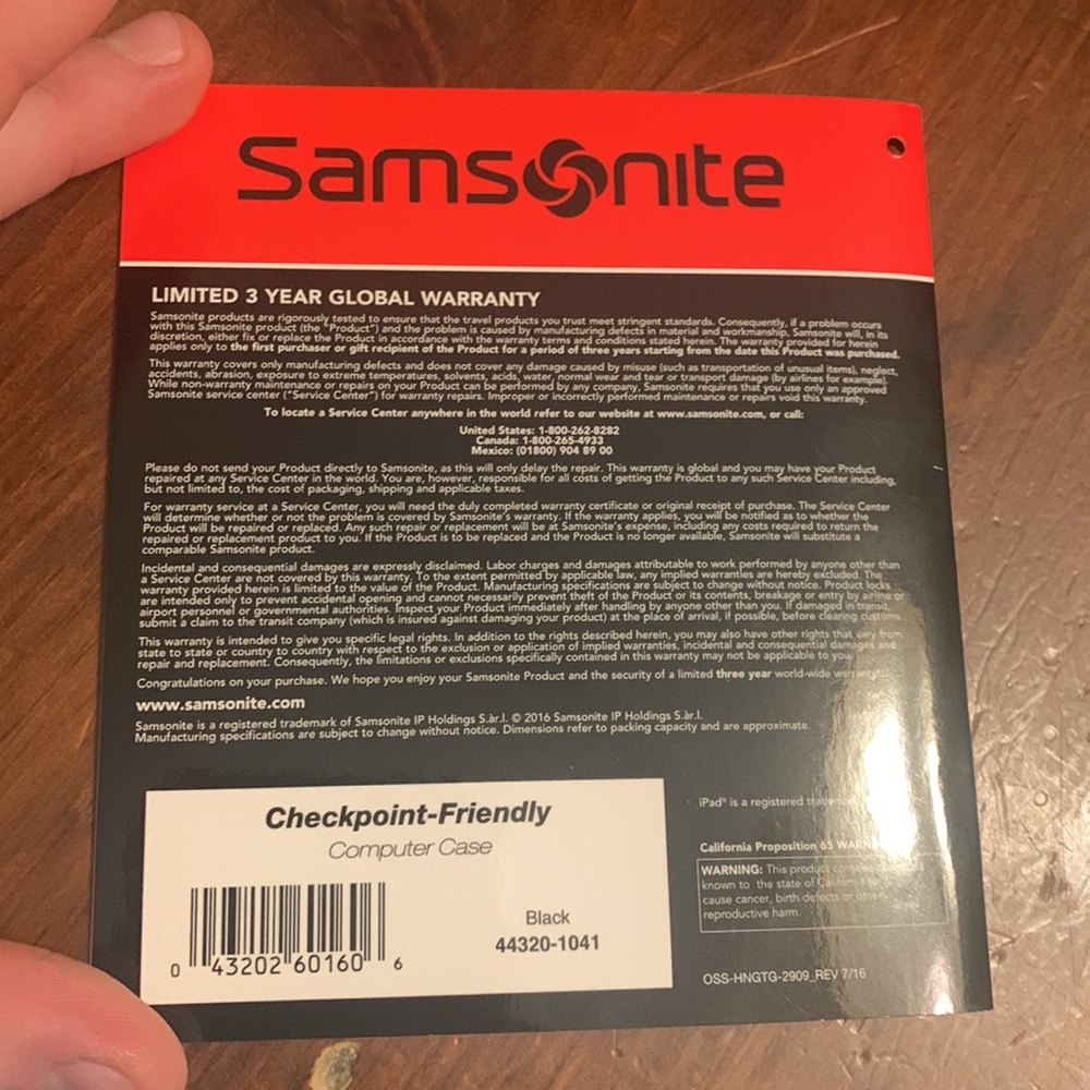 Samsonite Checkpoint-Friendly Computer Case - Picture 14 of 16